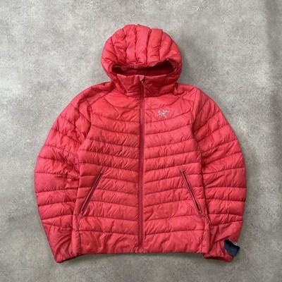Arc'teryx Cerium LT Puffer Jacket Womens XS Hiking Full Zip Slim Down Coat, Red