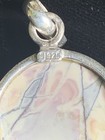 Navajo Artist Selina Jake Porcelain Jasper Round Pendant (SIGNED) — photo 10