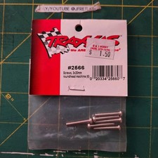 Traxxas Part 2566 Screws 3x20mm Roundhead Machine 6 Pcs New In Package