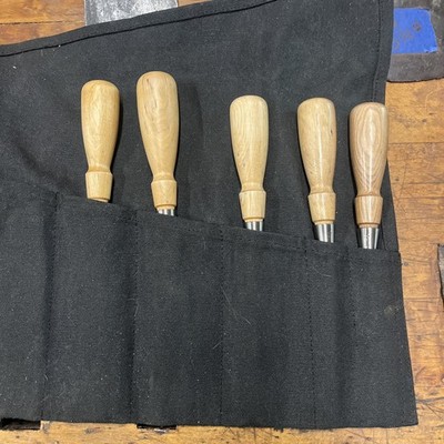 Lie Nielsen Bevel Edge Socket Chisels Set Of 5 -  1 , 3/4  , 1/2  , 3/8  , 1/4 
