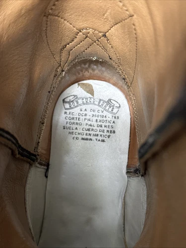 ❤️ Botas de Colección Don Cuco’s Vaquero Occidental Personalizadas Piel de Cocodrilo EE. UU. 12 - Imagen 15 de 17