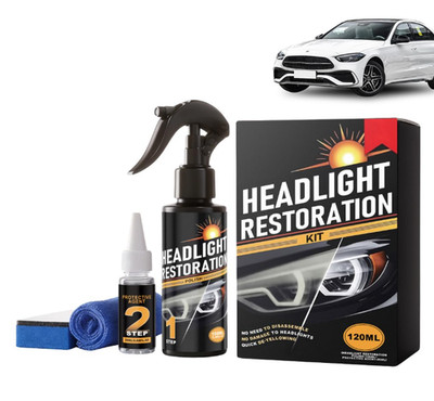 Headlamp Restoration Kit,Professional Headlight Cleaner And Restorer Kit