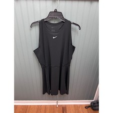 Nike Dri Fit Black Tennis Golf Dress Slim Fit XL Sleeveless Athletic