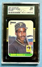 1987 Donruss #361 Barry Bonds Pirates RC SG 88 NM-MT