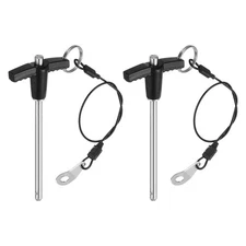 2Pcs T Handle Lock Pins 5mm x 70mm Stainless Steel Button Quick Release Pin
