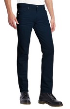 Mens Comfy Stretch Slim Fit Straight Casual Pants with 5 Pockets Design Pants...