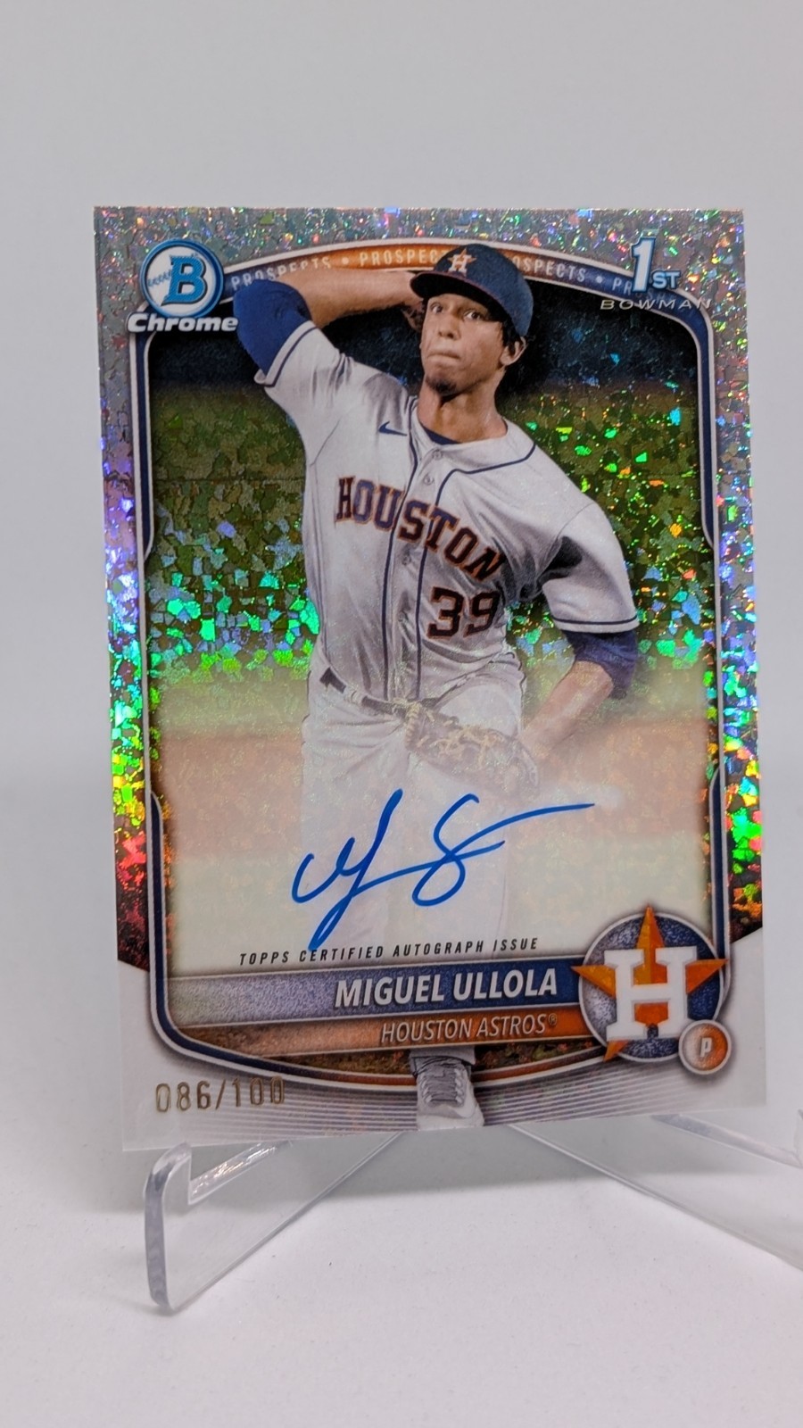 2025 Bowman Chrome Miguel Ullola Mini Diamond Auto /100 1st RC