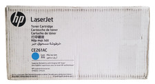 HP LaserJet CE261AC Cyan Toner Cartridge With Ripped Box