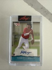 2022 Leaf Pro Set Sports Base Platinum Blue 20/45 Marcelo Mayer #PSA-MM2 Auto