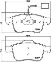 P 23 132 Brembo BremsbeläGe Kit, Scheibenbremse FüR Alfa Romeo, Dodge