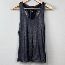 Victoria Sport Tank Top Size M Shimmer Racerback Tie Back Activewear Athleisure