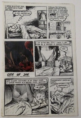 JEFF GILLETTE - City of Joy - 1993 - Comic Comix Zine print - 20 pages VERY RARE - Image 1 of 4