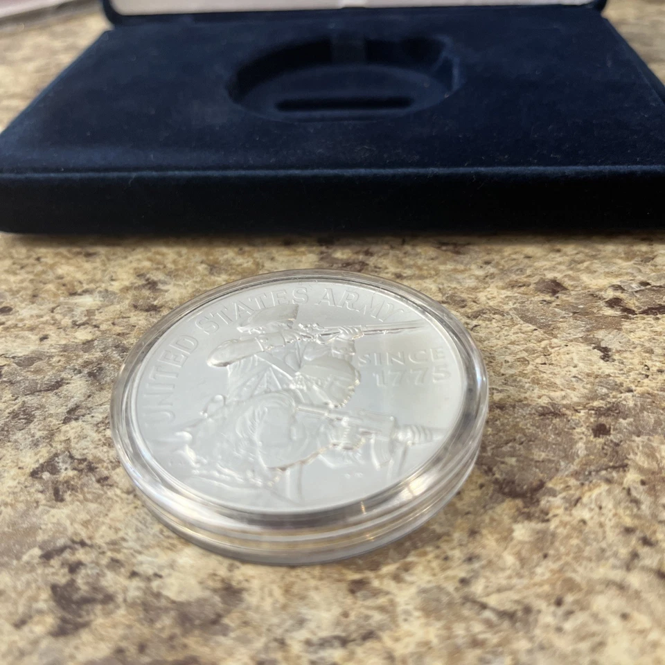 2023 United States Army 2.5 Ounce Silver Medal OGP & COA US Mint - Image 4 of 4