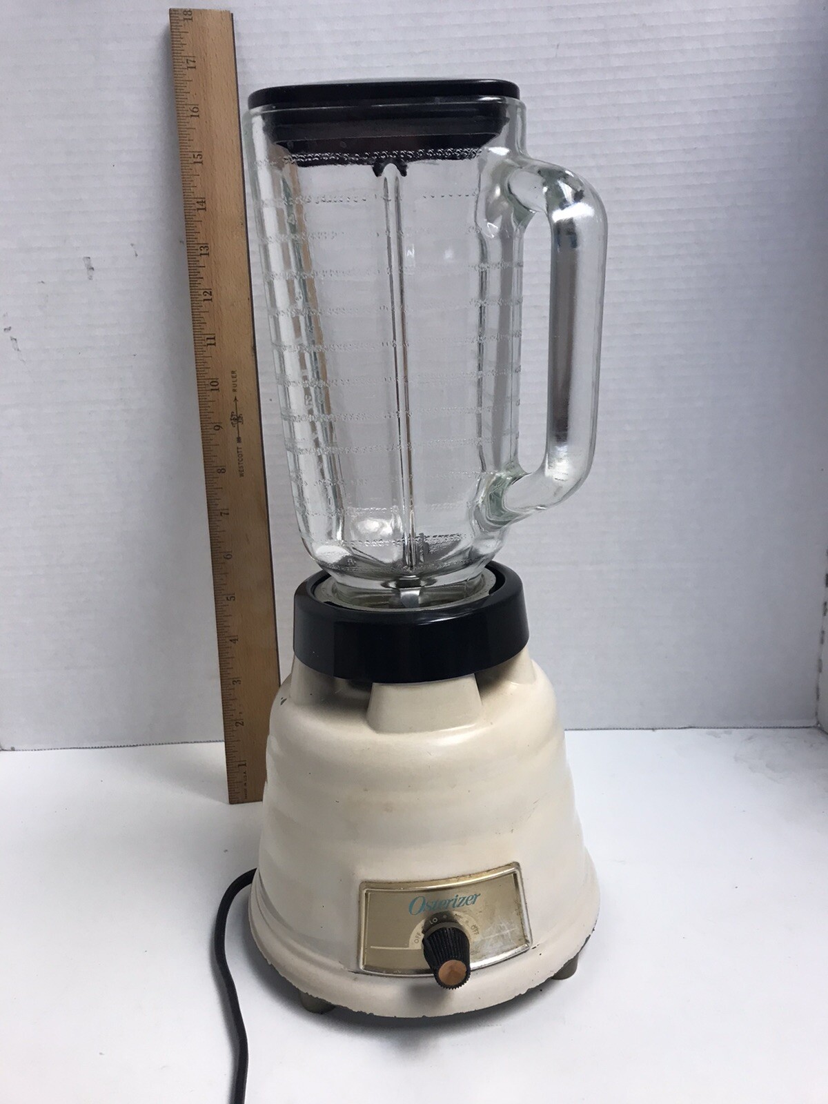 Vintage Osterizer Deluxe White Beehive Blender Model 403 Excellent Cond
