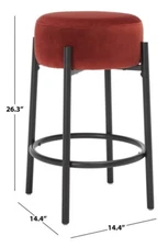 Safavieh PAISLEIGH METAL COUNTER STOOL, Reduced Price 2172737451 SFV5032C