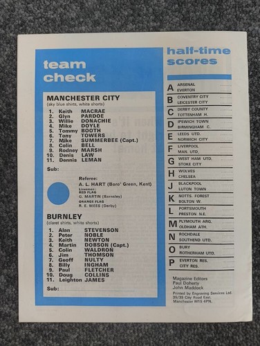 MANCHESTER CITY v 1973-74 Season TOKENS INTACT CHOOSE FROM MENU - Picture 27 of 55