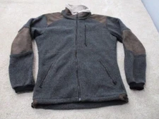 Kuhl Mens Alpenwurx Fleece Jacket Size Small Full Zip Gray Brown