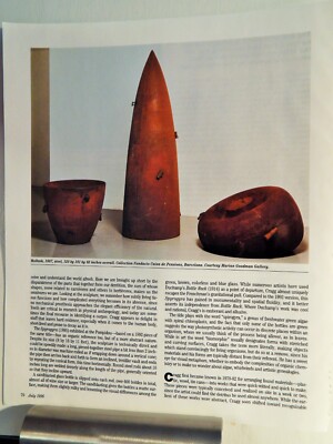 TONY CRAGG ART PIECE VTG ORIG  1996 ADVERTISEMENT