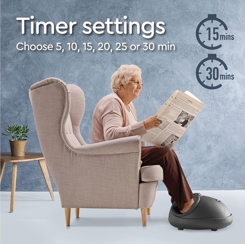 New Belmint Allrest Foot Massager Machine with Heat Shiatsu Deep Tissue Kneading - Picture 6 of 11