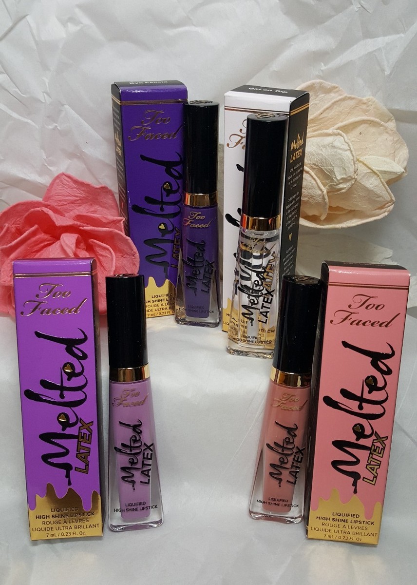 公式購入too Faced melted latex リップ Too Faced Melted Latex Liquified High Shine Lipstick Full Sz .23