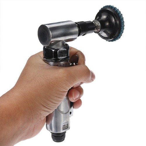 90 Degree Air Angle Die Grinder -1/4" Mini Pneumatic Polishing Carving Tool Kit - Picture 9 of 12