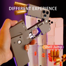 Folding Pistol Bullet Automatic Shell Throwing Toy Creative Soft Bullet Toy Mobi