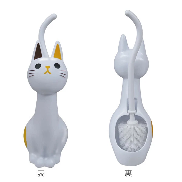 Toilet brush Cat s tail Cat s toilet brush Case set Cat Toilet