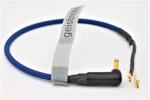 2' PUSH ON Speaker Cable ~ EA Siren II 2 ft Gold or Nickel Plug ~ FREE BAG - Picture 2 of 2