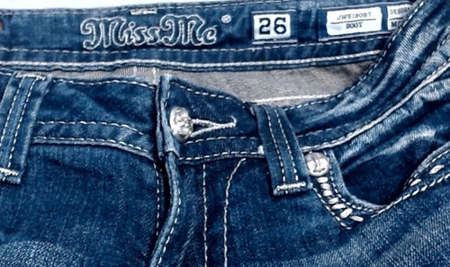 NWT Womens Miss Me MidRise Bootcut Wing Jeans Size 26 - Picture 3 of 5
