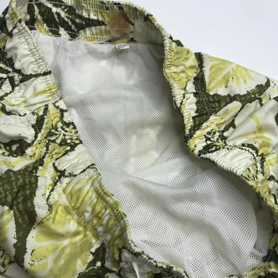 Baús de banho Merona tamanho L 36/38 floral branco amarelo e verde - Imagem 3 de 4