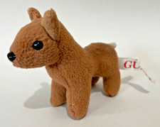 Vintage Small Gund WOODSIE-O  s Deer or Horse Mini Plush Stuffed Toy 1982 4"