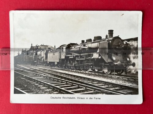 Zdjęcie kolejowe AK około 1938 roku DR Deutsche Reichsbahn parowóz 17 1177 (138112 - Zdjęcie 1 z 2