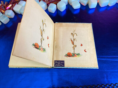 Vintage Tasha Tudor PUMPKIN MOONSHINE / 1938 Book Blue Polka