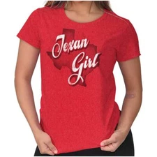 Texas Fashion Texan Girl Trendy State Pride Womens Top Junior Graphic Tee