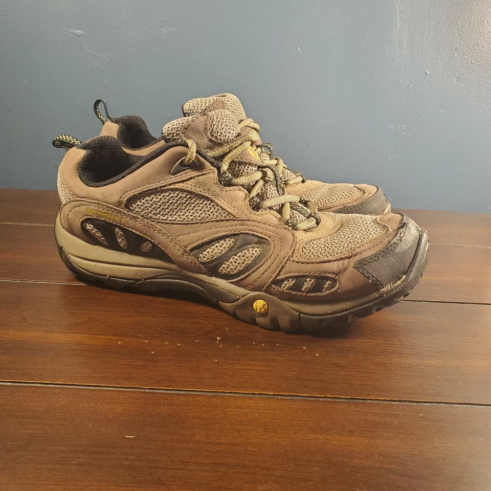 Merrell Falcon Mujer Taupe Malla con Cuero Nubuck Azura Senderismo Zapatos Talla 7.5 Foto 3 de 4