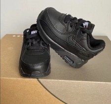 Nike Air Max 90 LTR Triple Black Toddler Sneakers CD6868-001 - SZ 4 C