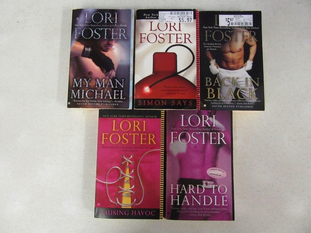 COMPLETE SET of (5) LORI FOSTER Romance Books SBC FIGHTERS SERIES Back