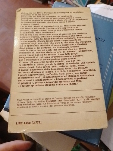 paul avrich l'altra anima della rivoluzione storia movimento russo antistato - Imagen 2 de 4