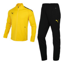 Puma 93225302 Men Tracksuit 3 Knit Training suit jacket pants Yellow/Black