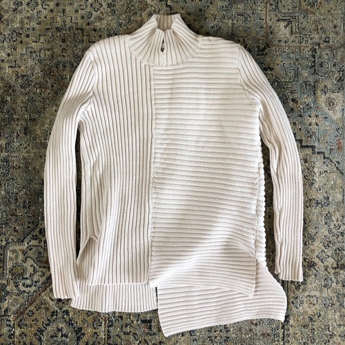 Cabi Womens Size S Mock Neck Rib Knit 