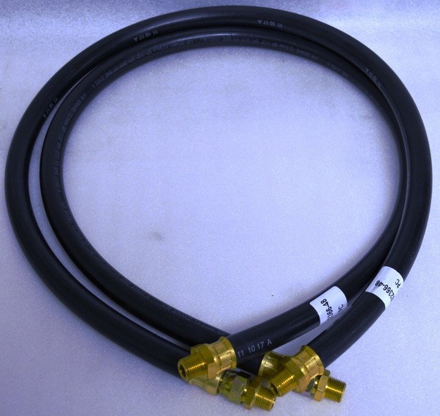 MAXX HD COMMERCIAL TRUCK 1/2 INCH RUBBER AIR BRAKE HOSE PAIR 48