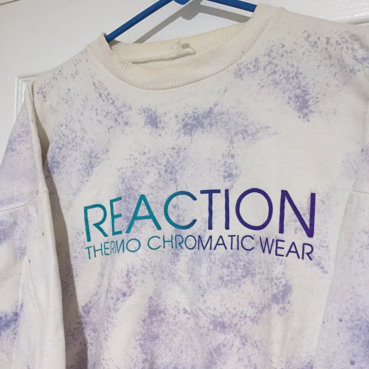 Vintage 90s Reaction Sweatshirt Thermo Chromatic Wear Color