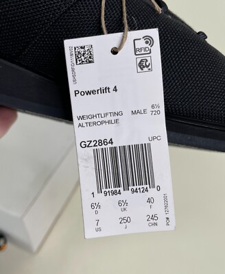 tagページ Adidas Powerlift 4 Black Weightlifting Training Shoes Men's