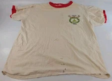 Vintage 1970's Boy Scouts BSA T-Shirt SAM HOUSTON COUNCIL Camping Service STAFF