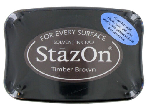 Encre solvant StazOn® - BOIS MARRON NEUF taille 41 - Photo 1/2