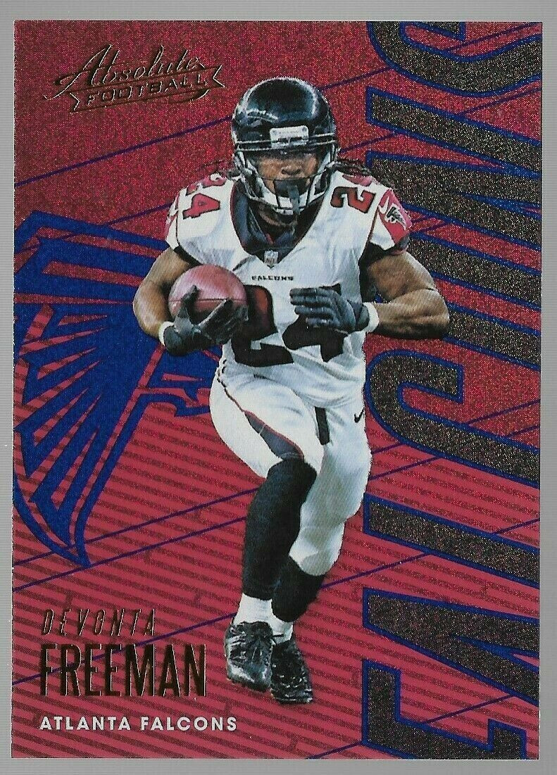 Devonta Freeman 2018 Panini Absolute Spectrum Blue #5 Atlanta Falcons Parallel