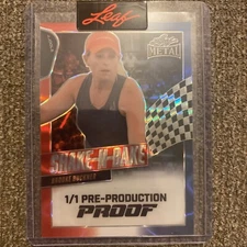 2024 Leaf Metal Pickleball Proof 1/1 Shake-N-Bake RWB Lava - Brooke Buckner