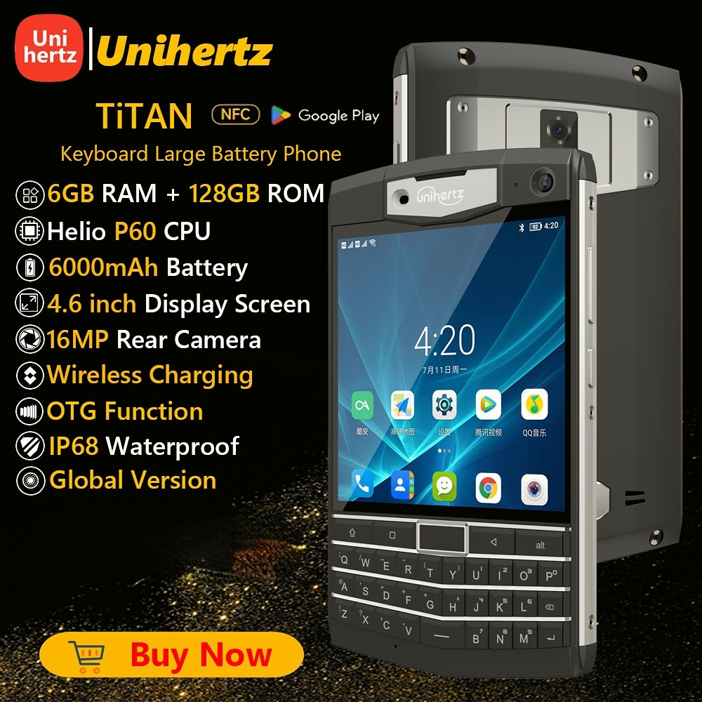 Unihertz Titan - 128 GB - Black (Unlocked) for sale online Unihertz Titan - 128 GB - Black (Unlocked) for sale online