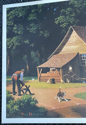 Large Vintage Paul Detlefsen Print Memories 42