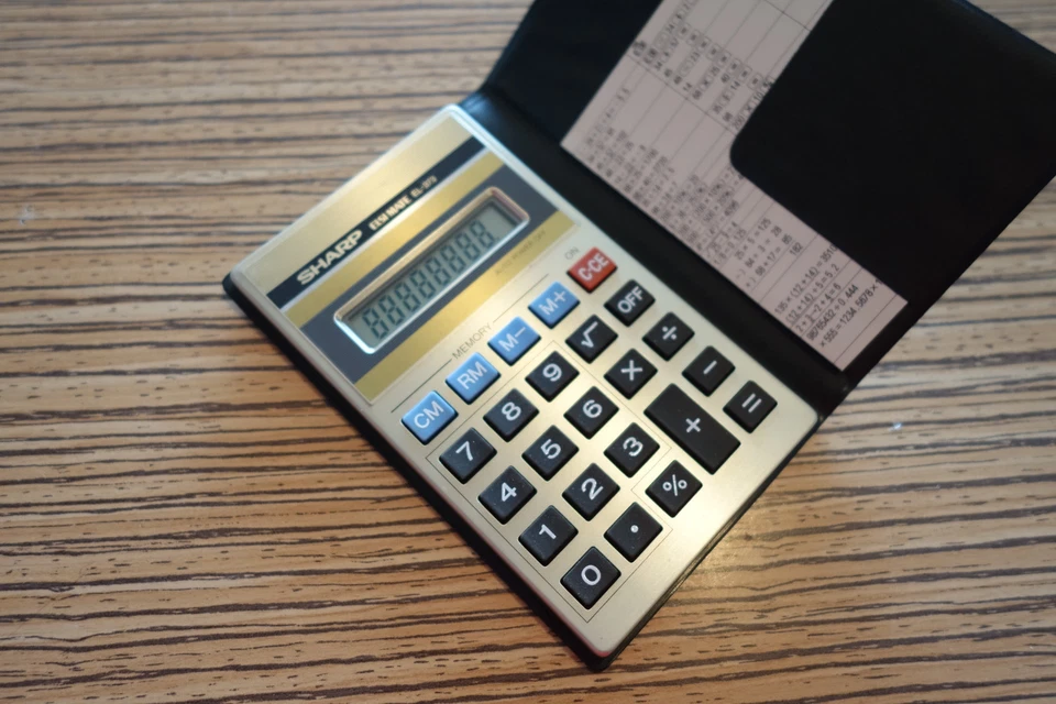 Taschenrechner Sharp Elsimate EL 373   Altgerät (42) - Bild 2 von 2